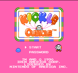 Kickle Cubicle (USA) Title Screen